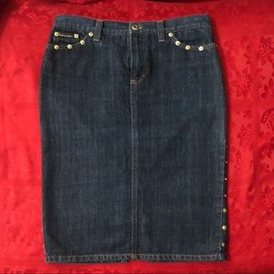 Dolce & Gabbana Denim Dark Blue Jean Skirt!